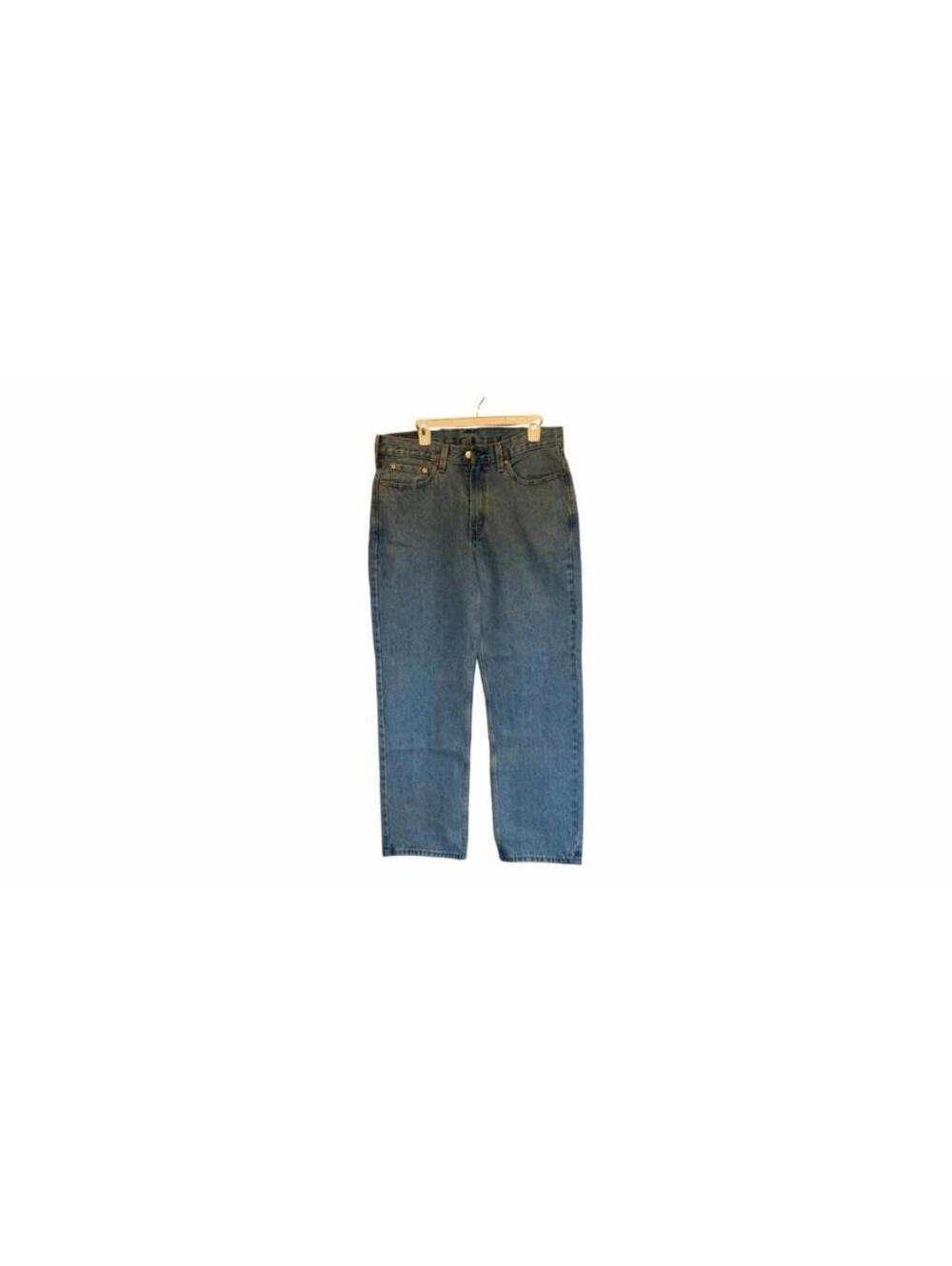 Levis 550 Relaxed Leg Jeans Mens 33x30 Stone Wash Blue 100% Cotton Denim